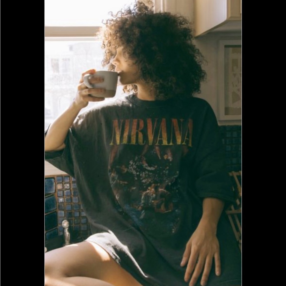 Urban Outfitters Nirvana Unplugged Tee Shirt Dress
